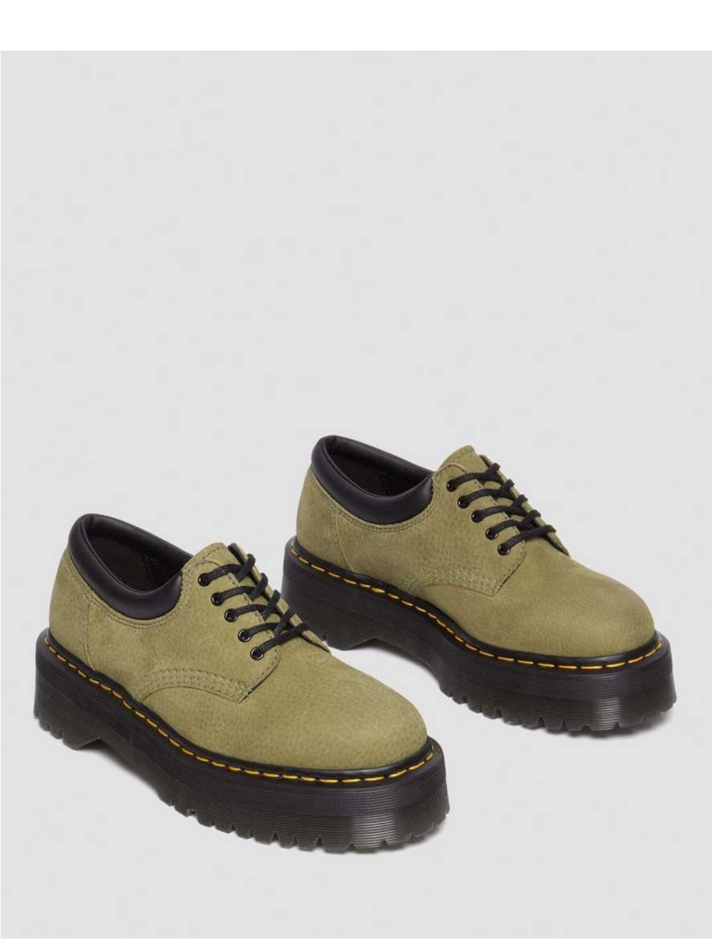 Dr. Martens 8053 Tumbled Nubuck Leather Platform casual shoes Size 9 US women